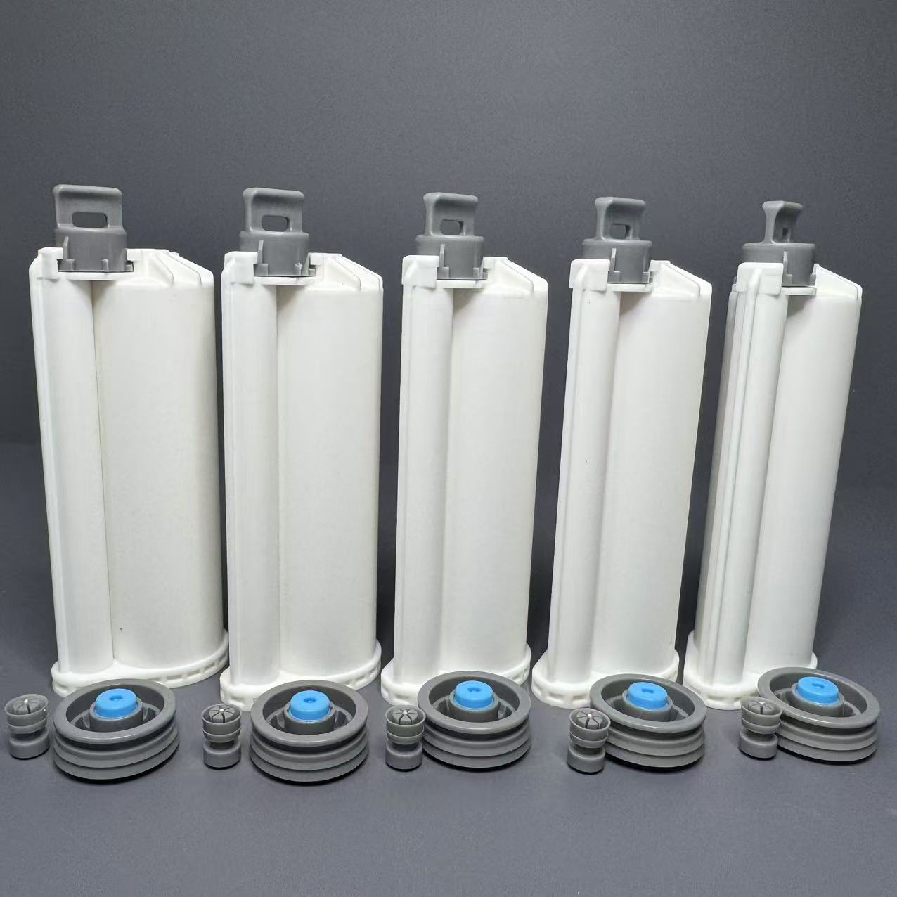 50ML 10:1 PBT Dual AB Cartridge Disposable Empty Tube Two-component Plastic Cartridge for Adhesive Dental